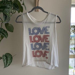 Anthropologie Endless Love Graphic Tank